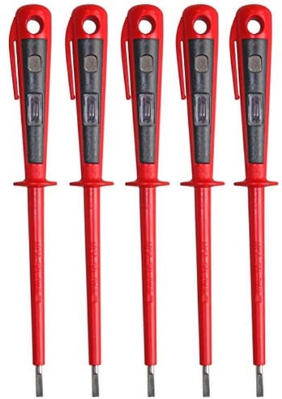 Spanningstester en Fasetester tot 250 V - VDE 0680 Goedgekeurd, 190 mm