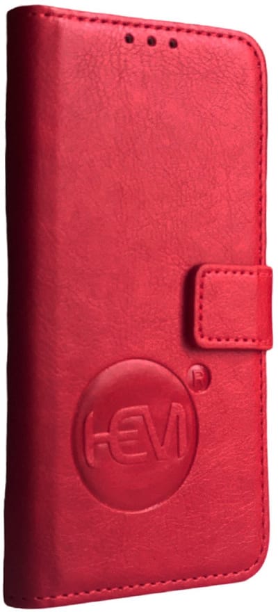 HEM Leren Book Case Geschikt Voor Apple iPhone 17 – Rood (Burned Red) Luxe Wallet Case – Portemonnee Hoesje Met Pasjeshouder – Beschermende Bookcase