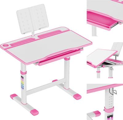 Mark Adler - Study 3.0 - Ergonomisch bureau voor een kind - Roze