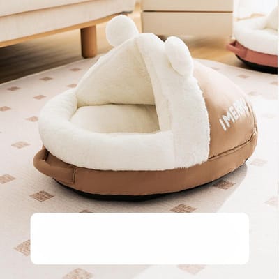 Maison pour Chat Toutes Saisons  Tente Maison pour Chat Fermée  Sécurité Maison pour Chat  Lit Chaud d'Hiver pour Chat  Maison pour Chien S