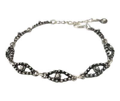 Zeeuws Meisje - Elegante armband fijne zeeuwse ruitjes zwaar verzilverd