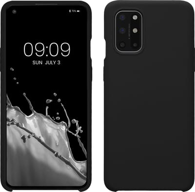 kwmobile telefoonhoesje geschikt voor OnePlus 8T - Hoesje met siliconen coating - Smartphone case in mat zwart