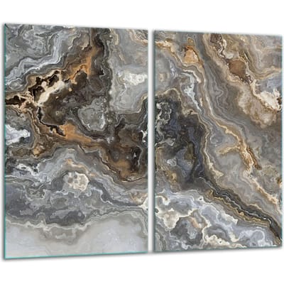 TMK ArtDeko - Snijplank - Marmer 2x30x52cm - Vaatwasserbestendig - Inductie