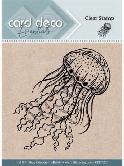 Card Deco Essentials Clear Stamps - Jellyfish
