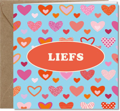 Tallies Cards wenskaarten - Liefs, Sterkte, Zomaar – RETRO collectie - 4 kaarten met envelop – duurzaam