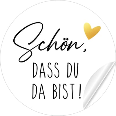 Stickers voor bruiloften 4 cm - papier - 108 stuks - ideaal voor cadeauverpakking - ShopVlot