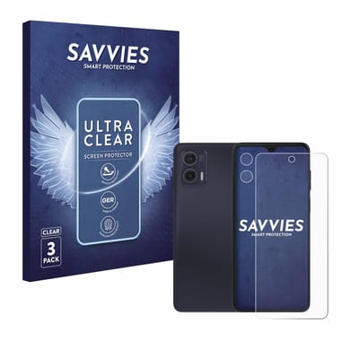 Savvies - Screenprotector voor Motorola Moto G73 5G (Voor+Camera) - Folie Beschermfolie transparant 6 Stuks