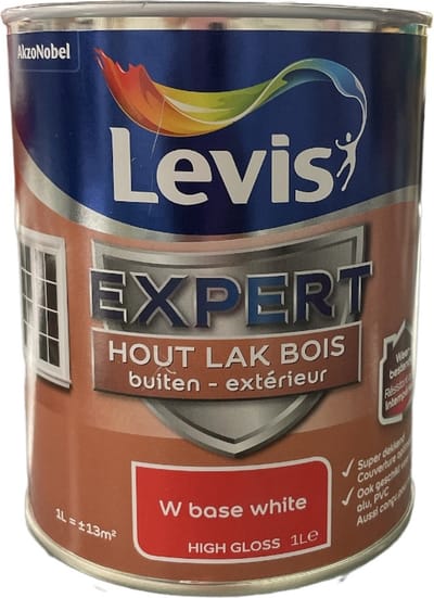 LV EXPERT HOUTLAK BUITEN HIGH GLOSS 1L  Wit