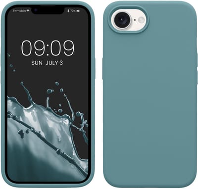 kwmobile telefoonhoesje geschikt voor Apple iPhone 17e / iPhone 16e - Hoesje met siliconen coating - Smartphone case in antieksteen