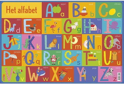 Educatieve onderleggers - Het alfabet