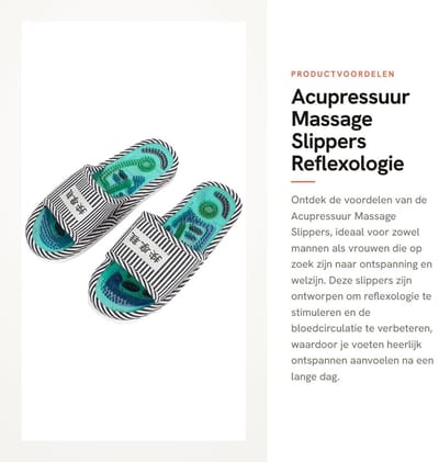 Dailygoods- Acupressuur Slippers - Reflexologie Slippers - Massage Slippers Dames/Heren - Magnetische Therapie - Voet Massager - Antislip Ondergrond - Massageslippers