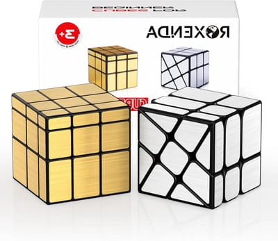 Magische Kubus Set - Puzzel Kubus - Hersenen Trainen - Anti-Pop Ontwerp - 3x3x3 - Goud Zilver