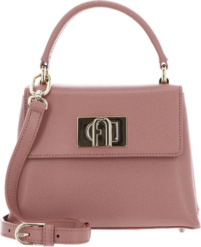 FURLA Leren Handtas Avondtas 1927 Mini Top Handle Bag Tulle Oud roze