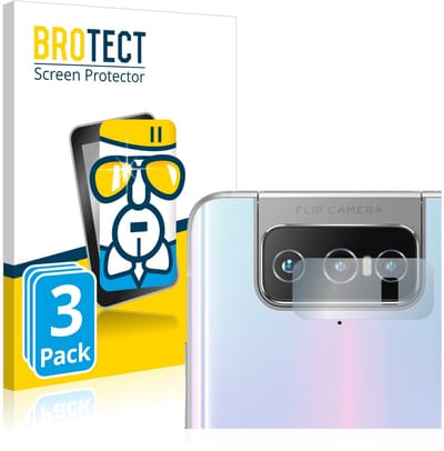 Screenprotector 3 Stuks voor ASUS Zenfone 7 Pro ZS671KS (ALLEEN Camera Lens) Beschermglas transparant
