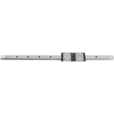 1 stuks 400 mm 15,7 inch Staal Hoge Precisie Miniatuur Lineaire Schuifrail Geleiding met 2 Blokken