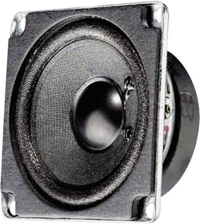 Breedbandspeaker 4W - 150-20000Hz (Zwart, Bekabeld)