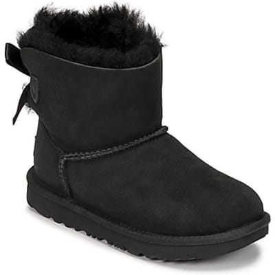 UGG K Mini Bailey Bow Ii Kinder Laarzen - Zwart - Maat 36