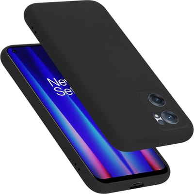 Cadorabo Hoesje geschikt voor OnePlus Nord CE 2 5G in LIQUID ZWART - Beschermhoes gemaakt van flexibel TPU silicone Case Cover