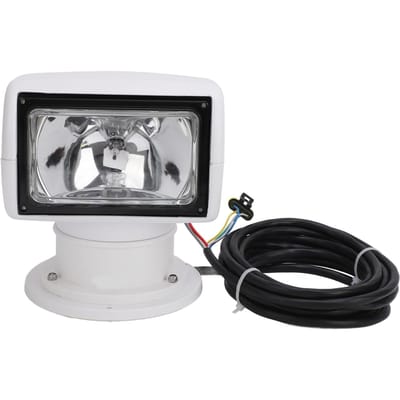 Projecteurs de recherche marine étanches 100W rotatifs à 360 degrés Portables pour bateaux Projecteur halogène avec télécommande pour yachts 24V
