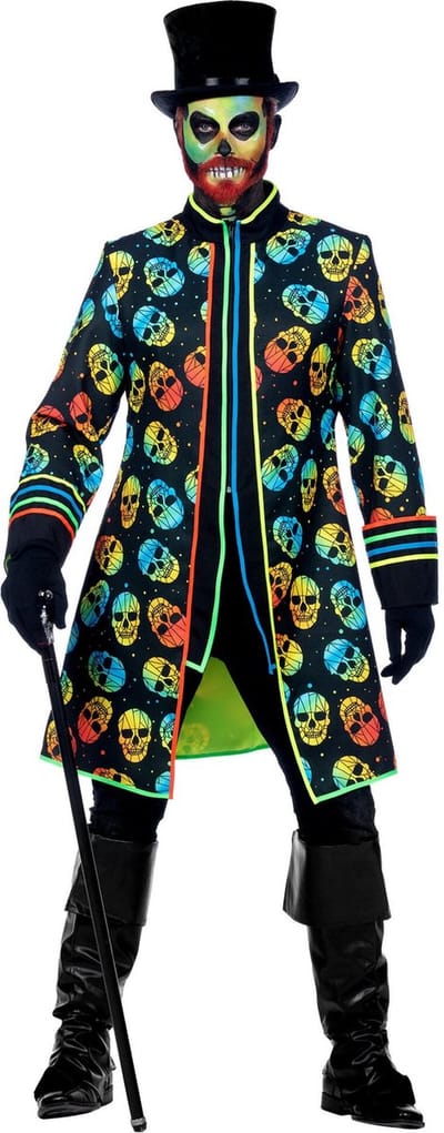 Neon Schedelkoppen Jas - Man