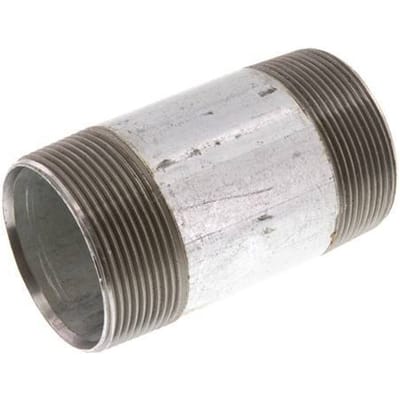 R 2'' Verzinkt Stalen Dubbele Pijpnippel 50 Bar DIN 2982 - 100mm [2 Stuks]