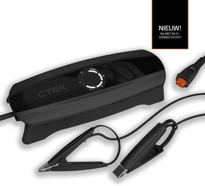 Slimme Acculader - Oplader Onderhouder - Voertuig Accu - Adaptive Charging Technologie - 23.5 x 8.8 x 5.2 cm - Zwart