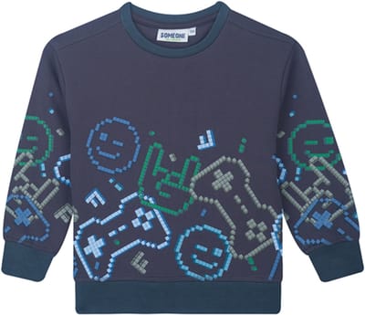 Someone Jongens Sweater Antraciet - GAMEOVER - Maat 104