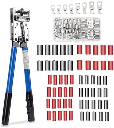 Krimptang voor diverse kabelsecties 0,6-50 mm²
