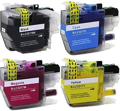 Inktcartridges Geschikt voor Brother LC3217XL | Multipack van 4 stuks Geschikt voor Brother MFC-J5330 DW - J5730DW - J5930DW - J6530DW - J6535DW - J6930DW - J6935DW