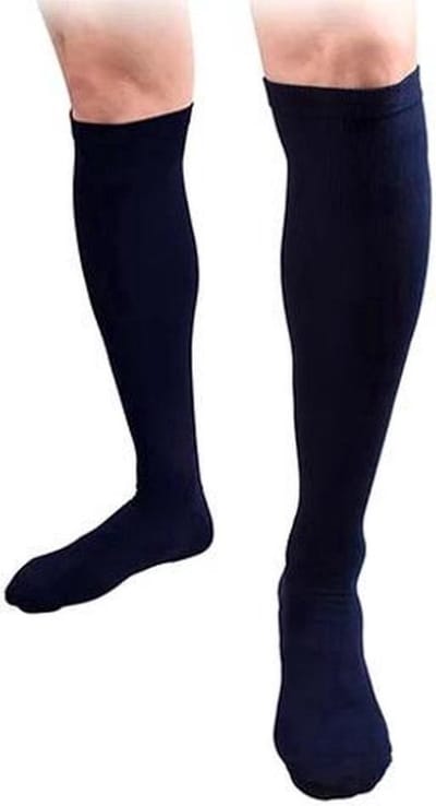 Finnacle - Verbeter je sportprestaties met compressiekousen - S/M - Donkerblauw - Voor ondersteuning en comfort - Ook ideaal als reissokken