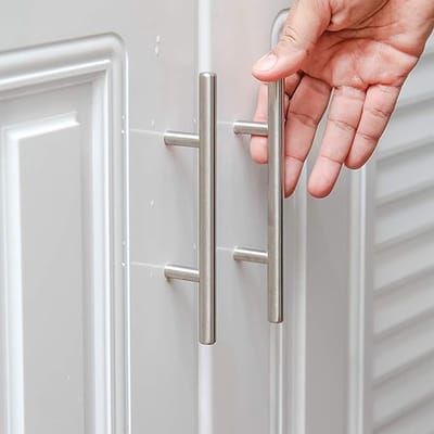 Deurklink roestvrij staal Zilver - keukenkast lade handvat pull kast handvat met schroeven- 2 stuks