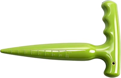 Pootstok Tuinwerktuig - Zaailing Gatenmaker - Efficiënt Planten - Roestwerende Coating - 11 cm Lengte - Lichtgroen