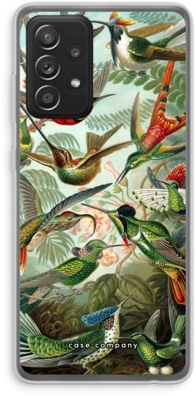Case Company® - Hoesje geschikt voor Samsung Galaxy A52s 5G hoesje - Haeckel Trochilidae - Soft Cover Telefoonhoesje - Bescherming aan alle Kanten en Schermrand