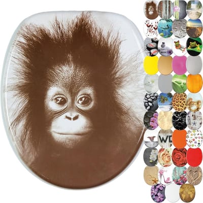 Toiletbril Hout - Toiletdeksel Houten - Badkamer Inrichten - Uniek Hout Design - Universele Pasvorm - Monkey