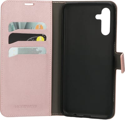 Mobiparts hoesje geschikt voor Samsung Galaxy A04s/A13 5G - Wallet/Boekhoesje - Eco Leer - Magneet Sluiting - Opberg vakken - Roze