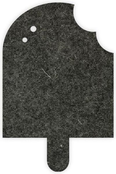 IJs vilt onderzetter - Gemeleerd antraciet - 6 stuks - 100 x 75 mm - IJs vorm - Glas onderzetter - Cadeau - Woondecoratie - Woonkamer - Tafelbescherming - Onderzetters Voor Glazen - Keukenbenodigdheden - Woonaccessoires - Tafelaccessoires