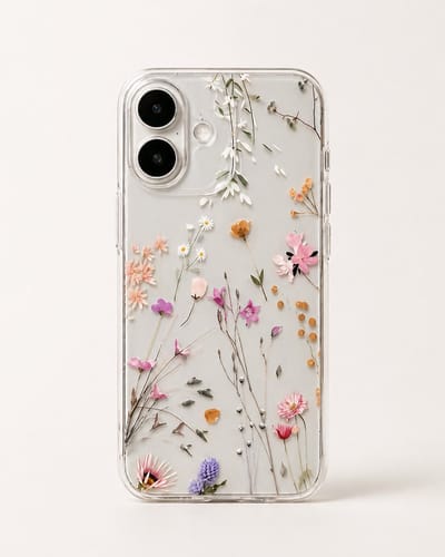 Vrolijk telefoonhoesje met bloemetjes voor Iphone 16