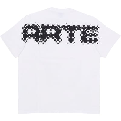 Heren T-shirt Pixel Back Tee White