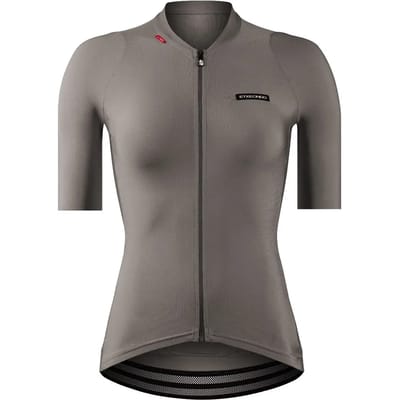 Etxeondo Alda Metalica Korte Mouw Wielertrui Grijs L Vrouw