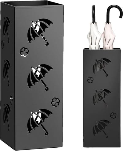 Paraplu Stand - Parapluhouder Emmer - Entree Organiseren - Stevig Metalen Ontwerp - 42x17x42 cm