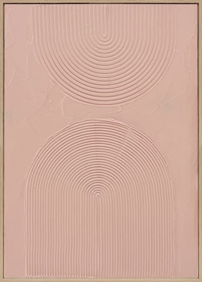 Ter Halle - Schilderijen - Wanddecoraties - 3D Art - Set van 6 - Terracotta - 50x70cm