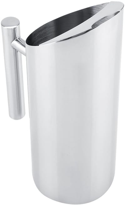 Dailygoody - Roestvrijstalen Waterkan - Drinkkan met IJsbeschermer - Stijlvol en Praktisch - 2 Liter - Ideaal voor Thuis en Horeca