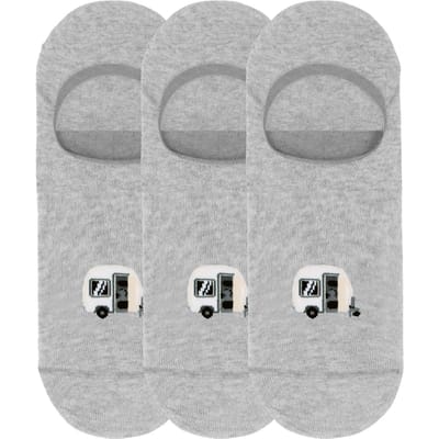 A-DAM  3-pack Casual Socks Mel Caravan Grey Melange Size: 35-38 | Underwear Outlet | Unisex | Grijs
