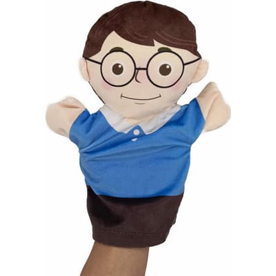 Familie Zacht Knuffel Pop Cospaly Broer Zus Papa Mama Pluche Pop Educatief Babyspeelgoed Kawaii Hand Vinger Volledig Lichaam Marionet 25cm