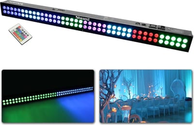 BeamZ LCB803 LED Bar met 80 3W RGB Led's in 8 secties
