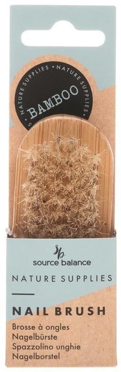 Source Balance Bamboo Nagelborstel - Bamboe nagelborsteltje - Echt varkenshaar