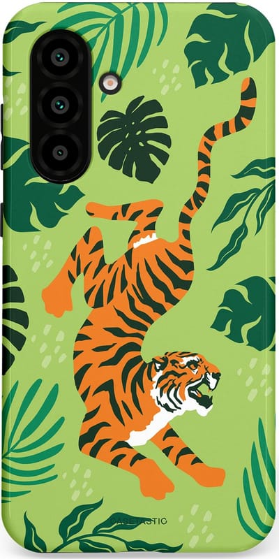 Casetastic Hoesje Geschikt voor Samsung A56 / A36 - Stijlvolle Beschermende Duo-layer Case - Tijgerwoud