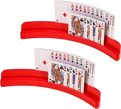 Set van 2 Speelkaarten Houder met Magnetische Bevestiging voor Volwassenen en Senioren - Handenvrij Spelen en Organiseren van Kaarten