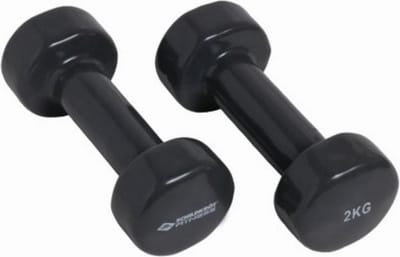 Schildkröt Fitness Dumbbells - 2 x 2 kg - Gietijzer - Antraciet
