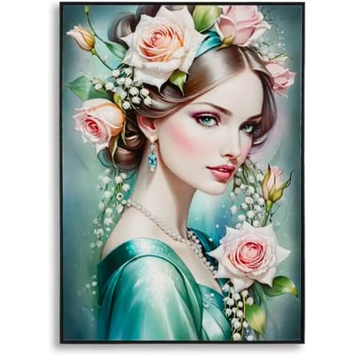 Muurdecoratie schilderij op canvas met lijst Mauro Ferretti Laccato Fantasy A